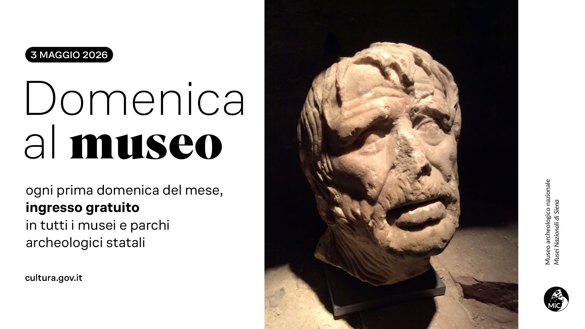 3 maggio 2026 Domenicalmuseo: Museo Archeologico Nazionale